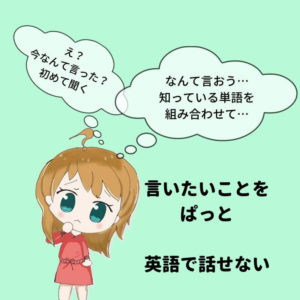 英語で瞬発的に話せない